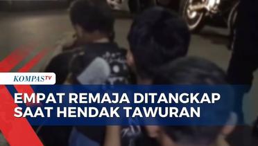 Ditangkap saat Hendak Tawuran, 4 Remaja di Pulo Gadung Buang Sajam dan Tongkat Bisbol ke Selokan!