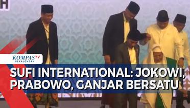 Jokowi Buka Konferensi Sufi Internasional, Prabowo dan Ganjar Akrab
