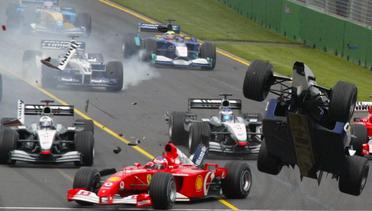 Kecelakaan Mobil F1 Terbang Intai Rio Haryanto di GP Australia