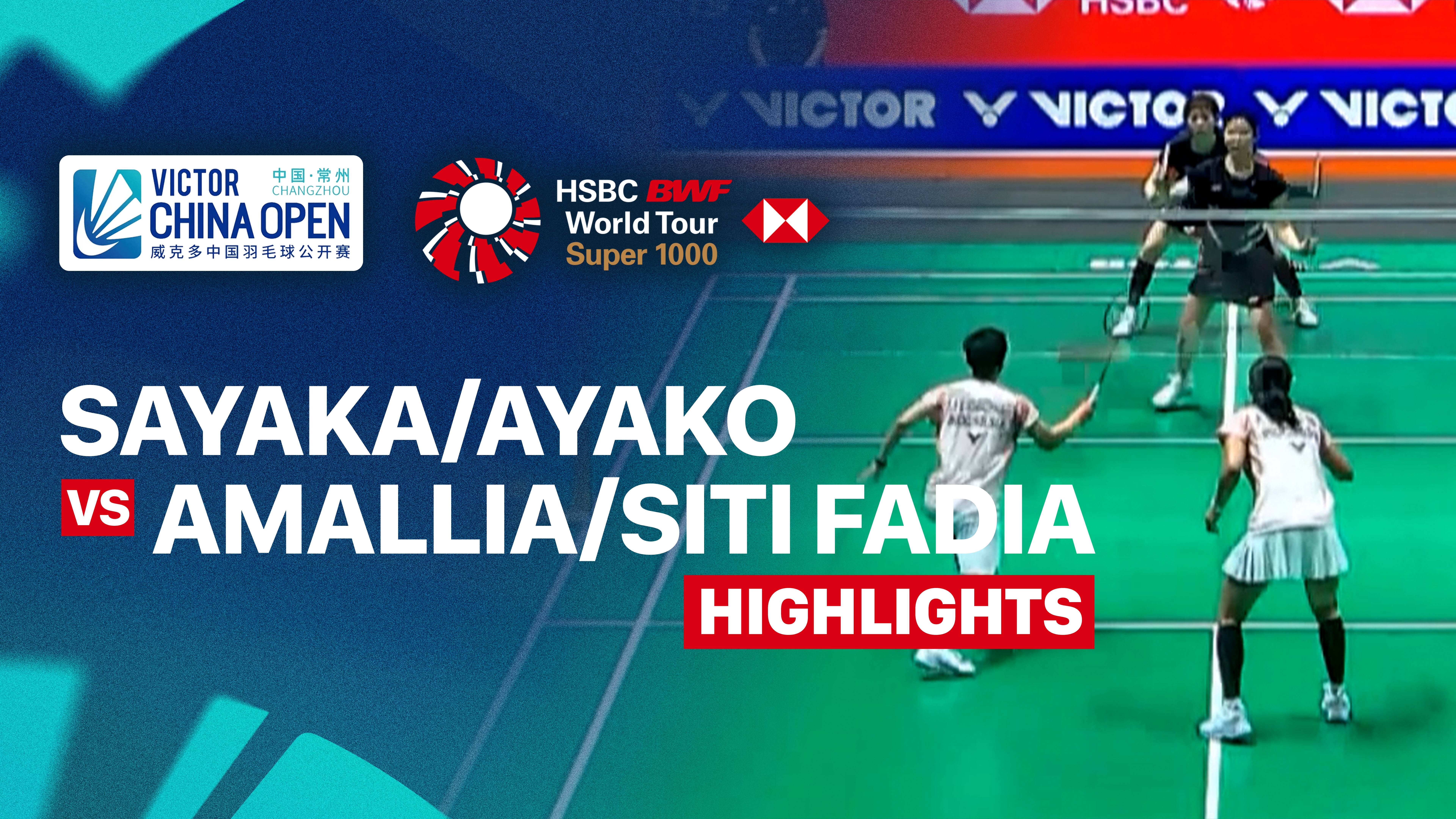 Sayaka Hirota/Ayako Sakuramoto (JPN) vs Amallia Cahaya Pratiwi/Siti Fadia Silva Ramadhanti (INA) - Women's Doubles Round of 32 | VICTOR China Open 2026