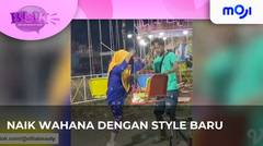 Naik wahana permainan dengan style baru | Moji