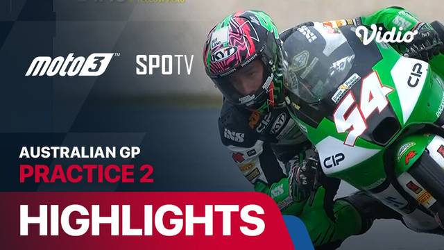 Moto3 Practice 2: MotoGP 2024 Round 17 - Qatar Airways Australian Motorcycle Grand Prix - Highlights | MotoGP 2024