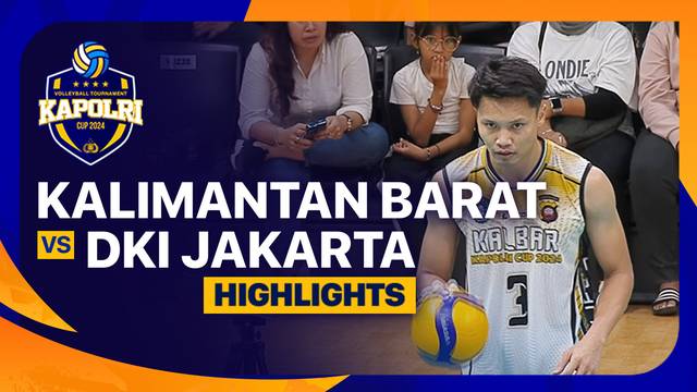 Putra: Kalimantan Barat vs DKI Jakarta - Babak 8 Besar - Highlights | Kapolri Cup 2024