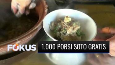 Berani Berubah Berbagi 1.000 Porsi Nasi Soto untuk Warga yang Tengah Isoman | Fokus