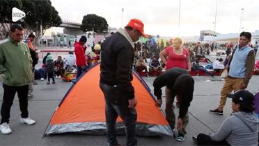 Tak Bisa Masuk AS, Imigran Honduras Bangun Tenda di Mexico