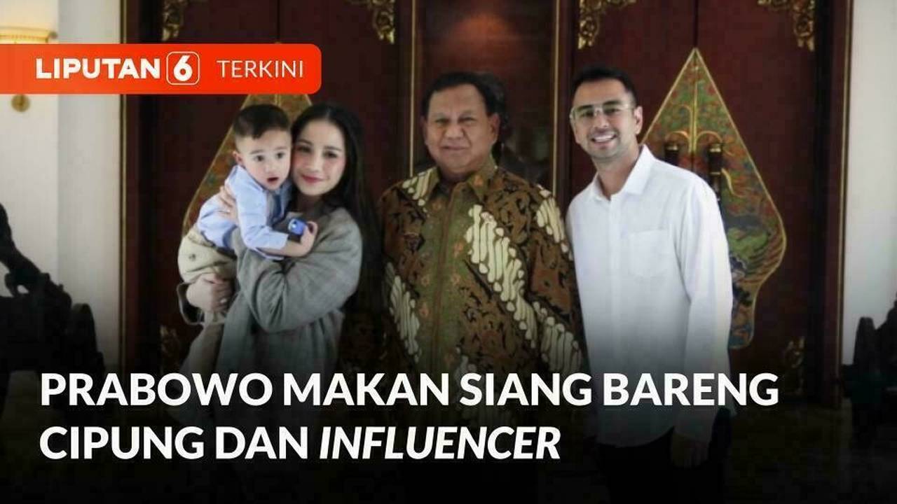 Prabowo Makan Siang Bareng Cipung Dan Influencer Liputan 6 Sctv Vidio