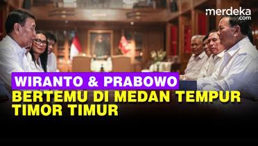 Pertemuan Eks Panglima ABRI Wiranto dengan Prabowo di Medan Tempur Timor Timur