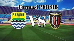 Formasi Persib  Vs Bali United