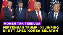 Pertemuan Canggung Trump dan Xi Jinping di KTT APEC Korsel, Bersalaman Tak Saling Pandang