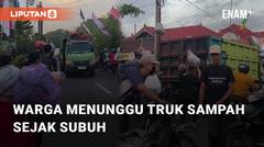 TPS Piyungan Ditutup, Warga Menunggu Truk Sampah di Jalanan Sejak Subuh