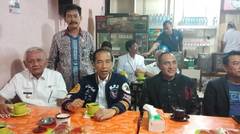 Presiden Jokowi didampingi Menteri Luhut, KSP Moeldoko dan Gubsu Ngopi Bareng Bupati Tobasa di Lapo Balige