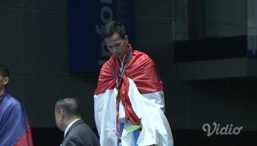 Moment Kemenangan Karate Putra Dibawah 55kg - Iwan Bidu Sirait Raih Emas