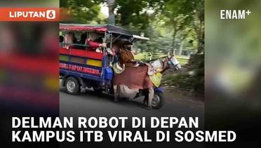 Kreatif dan Unik, Delman Robot di Depan Kampus ITB Viral di Sosmed