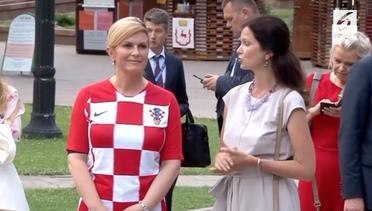 Presiden Kroasia jadi Sorotan Piala Dunia 2018