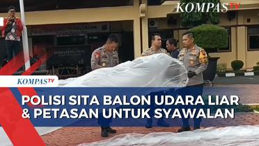 Razia Jelang Syawalan, Polisi Sita 28 Balon Udara dan 20 Petasan Jumbo di Pekalongan