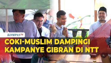 Kampanye di NTT, Gibran Didampingi Duet Komika Coki Pardede dan Tretan Muslim