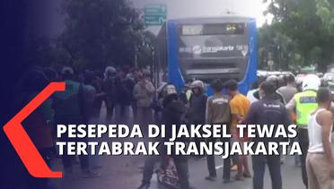 Diduga Tak Mendengar Klakson Bus, Pesepeda di Jaksel Meninggal Tertabrak Transjakarta