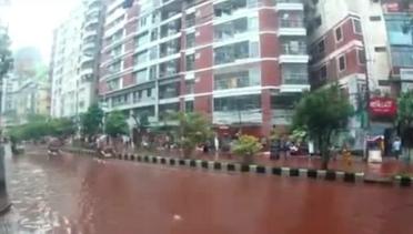 Detik-detik 'Banjir Darah' Menggenangi Jalanan Bangladesh