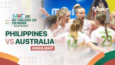 Highlights | Philippines vs Australia | AVC Challenge Cup for Women 2023