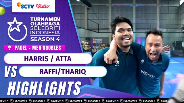 Raffi Ahmad/Thariq Halilintar VS Atta Halilintar/Harris Vriza - Highlights Padel | TOSI Season 4