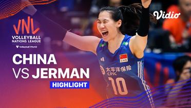 Match Highlights | China vs Jerman | Women’s Volleyball Nations League 2023