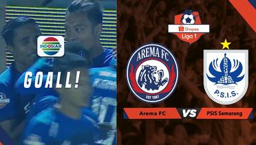 GOLLL!! Kapten Hamka - Arema Menyambar Bola Dengan Tandukannya. Arema Unggul 1-0 | Shopee Liga 1