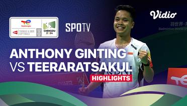 Anthony Sinisuka Ginting (INA) vs Panitchaphon Teeraratsakul (THA)  - Highlights | Thomas Cup Chengdu 2024 - Men's Singles