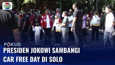 Presiden Jokowi dan Keluarga Menikmati CFD di Solo, Bagi-bagi Balon untuk Anak-anak | Fokus