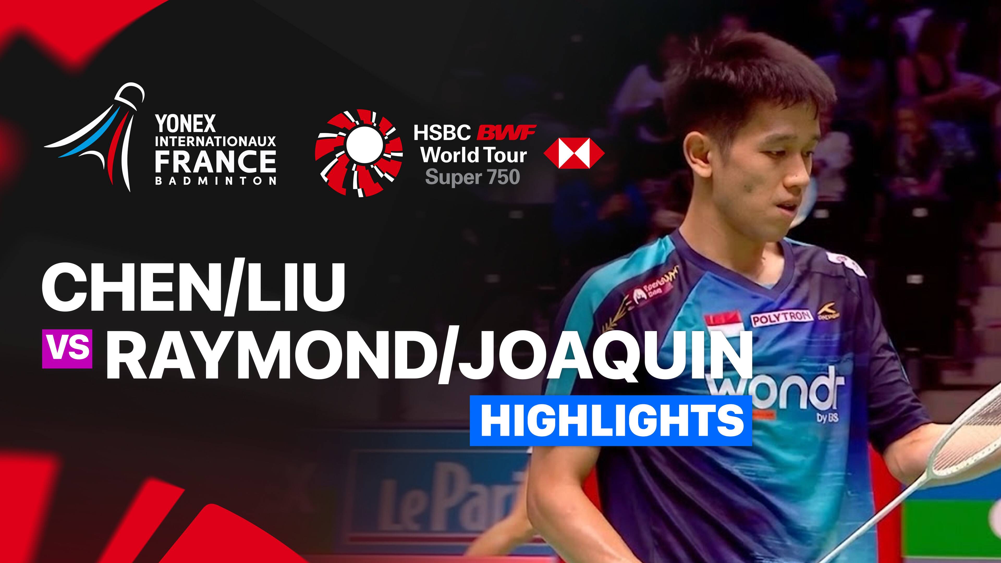 Chen Bo Yang/Liu Yi (CHN) vs Raymond Indra/Nikolaus Joaquin (INA) - Men's Doubles Round of 16 | YONEX French Open 2026