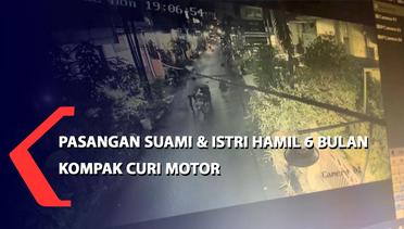 Pasangan Suami Istri Hamil 6 Bulan Kompak Curi Motor di Semarang