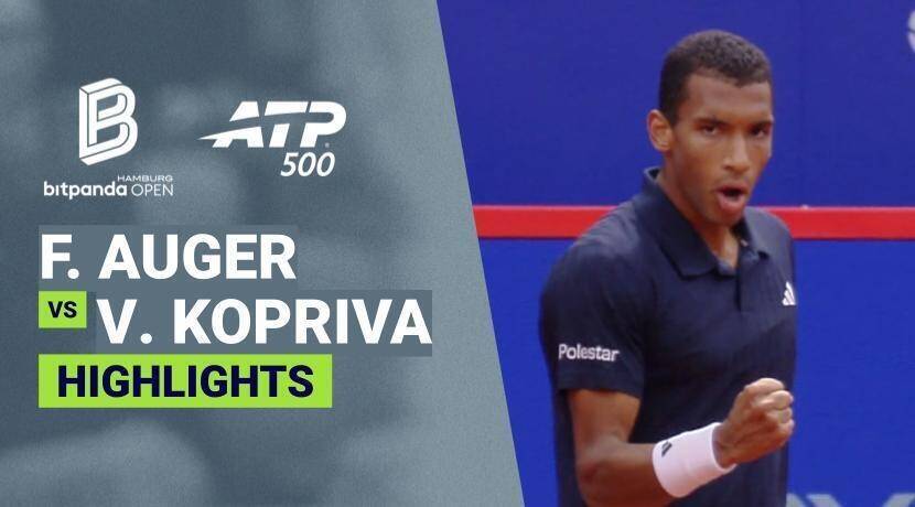 Felix Auger-Aliassime vs Vit Kopriva - Round 1 (Centre Court) | ATP 500: bitpanda Hamburg Open 2026