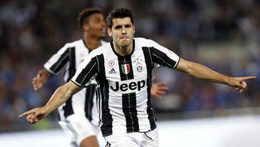 Juventus Vs AC Milan 1-0: Gol Morata Pastikan Bianconeri Kembali Raih Juara Coppa Italia