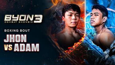 Wong Jhonson Wijaya vs Adam Maulana - Full Match | Boxing Bout | Byon Combat Showbiz Vol.3