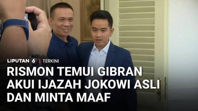 Bertemu Wapres Gibran di Istana, Rismon Sianipar Akui Ijazah Jokowi Asli dan Minta Maaf | Liputan 6