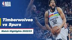 Match Highlights | Minnesota Timberwolves vs San Antonio Spurs | NBA Regular Season 2022/23