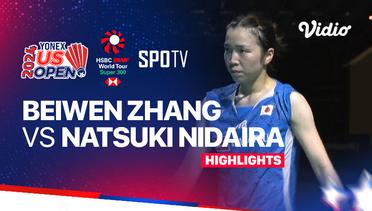 Beiwen Zhang (USA) vs Natsuki Nidaira (JPN) - Highlights | Yonex US Open 2024 - Women's Singles