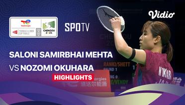 Nozomi Okuhara (JPN) vs Saloni Samirbhai Mehta (HKG) - Highlights | Uber Cup Chengdu 2024 - Women's Singles