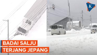 Hujan Salju Lebat hingga Badai Salju Melanda Jepang sampai Menutupi Jalan