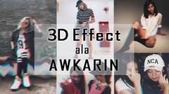 Cara Edit Foto 3D Dubstep ala Awkarin di Picsart Android dan iOS