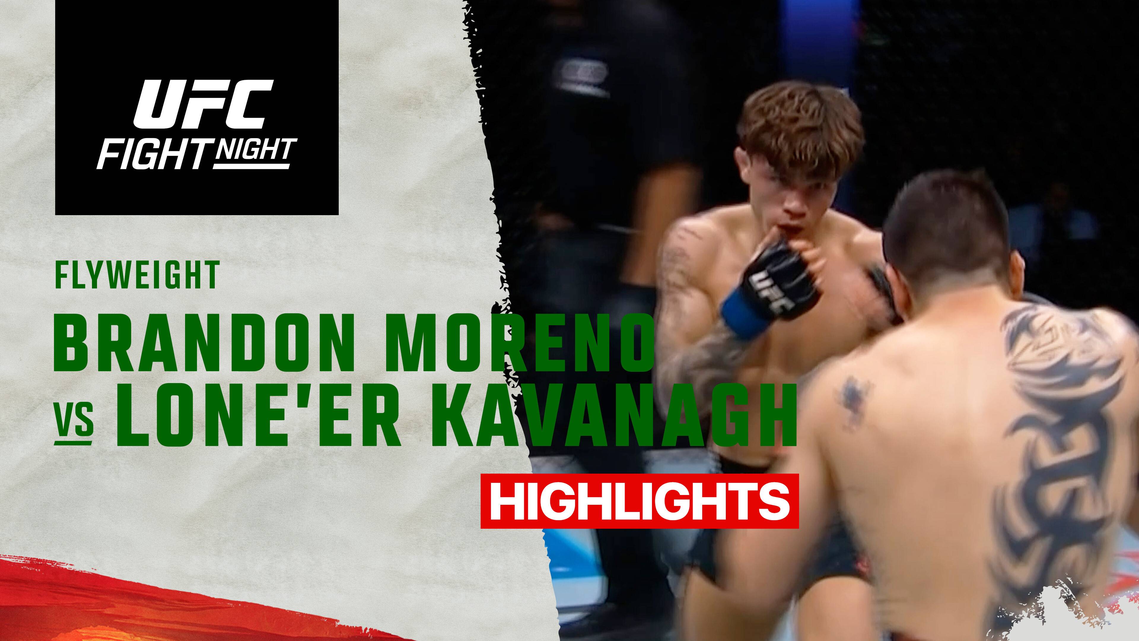 Brandon Moreno vs Lone'er Kavanagh - Flyweight | UFC Fight Night