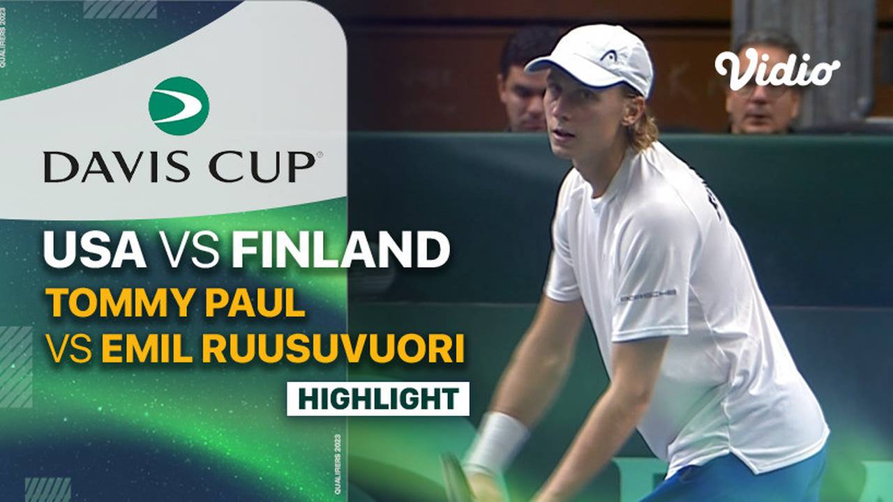 Highlights USA (Tommy Paul) vs Finland (Emil Ruusuvuori) Davis Cup