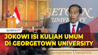 Jokowi Beri Kuliah Umum di Georgetown University, Bicara soal Ideologi Pancasila