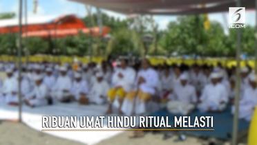 Ribuan Umat Hindu Ritual Melasti