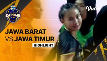 Highlights | Delapan Besar Putri: Jawa Barat vs Jawa Timur | Piala Kapolri 2023