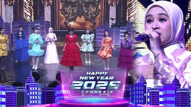 Lagu Viral + Visual Cantik! "Bang Toyib" D'Academy 7 Bikin Malam Tahun Baru Makin Ceria! | Happy New Year Indonesia 2026