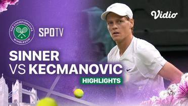 Jannik Sinner (ITA) vs Miomir Kecmanovic (SRB) - Highlights | Wimbledon 2024 - Gentlemen's Singles