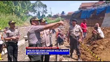 Polisi Selidiki Pasca-Longsor Pembangunan Rel Ganda Bogor-Sukabumi