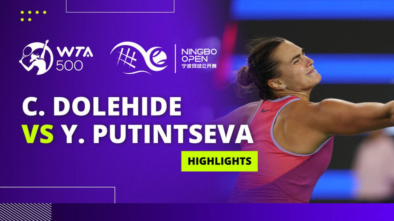 Caroline Dolehide vs Yulia Putintseva - Highlights | WTA Ningbo Open ...