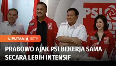 Sambangi Kantor DPP PSI, Prabowo Sebut Memiliki Banyak Kecocokan dan Ajak Kerja Sama | Liputan 6