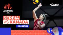 Match Highlights | Serbia vs Kanada | Women's Volleyball Nations League 2022